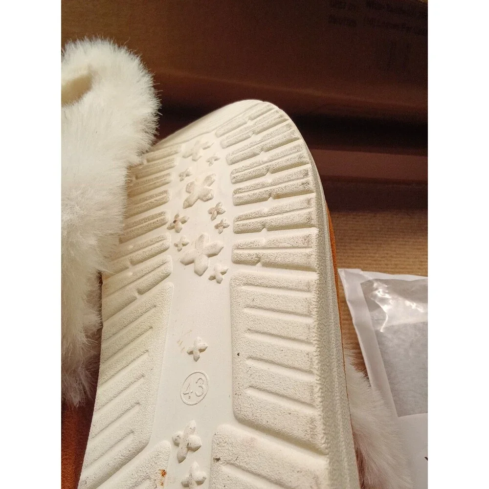 Faux Fur Lined Suede Slippers - 25% Off 5+ Items
